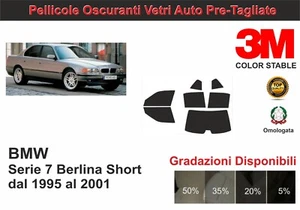 pellicola oscurante vetri bmw serie 7 berlina short dal 1995 al 2001 kit compl - Imagen 1 de 1