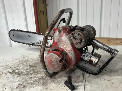 RARA MOTOSIERRA VINTAGE LOMBARD DD- 5597-F CON BARRA- PARA PIEZAS/REPARACIÓN (FFF) Foto 1 de 4