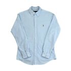 Ralph Lauren Light Blue Classic Fit Logo Button Up Collared Shirt   Size S