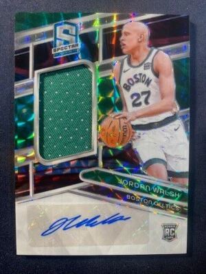 2023 Spectra Prizm #214 Jordan Walsh #3/49 Rookie Patch Autograph Boston Celtics - Image 1 of 2