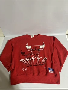 Vintage 90’s Chicago Bulls Nutmeg Mills NBA Sweatshirt Size M! - Picture 1 of 7