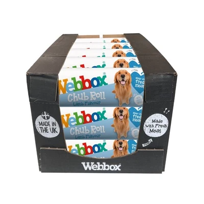 Webbox Chub Roll Complementary Adult Wet Dog Food - Lamb (15 x 720g)
