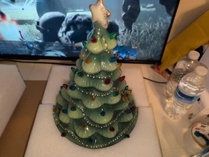 Figura Árbol Iluminado Verde Lenox 890573 Treasured Traditions Vacaciones de Navidad - Imagen 1 de 13