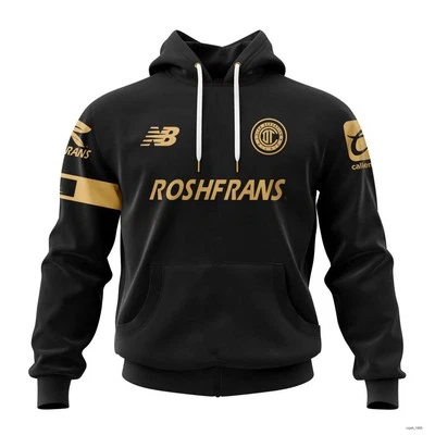 UNBRAND Personalized LIGA MX Deportivo Toluca Hoodie Black Special Aztec Design