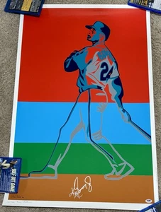 Ken Griffey JR. Poster Seattle Mariners 96 AUTHENTIC 35x23 SIGNED PSA/DNA COA - Picture 1 of 3