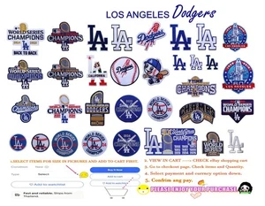 Los Angeles Dodgers MLB Sport Patches Bügeln, Nähen (Optionen auswählen)✈Thai von USPS Agent - Bild 1 von 52