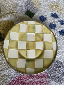 MacKenzie-Childs Parchment Check Saucer Plate - Picture 1 of 16
