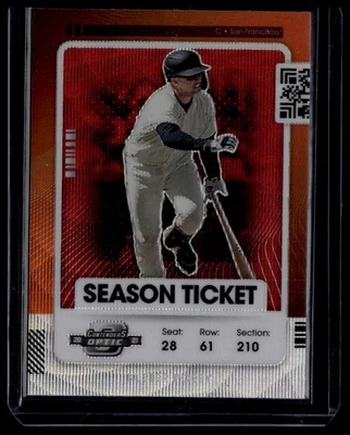2021 Panini Contenders #34 Buster Posey Optic Red Wave - Image 1 of 2