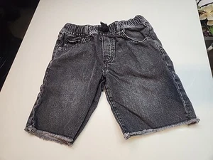 GAP Boys Denim Pull On Shorts Frayed Hem Gray Size XL 12 D24 - Picture 1 of 4
