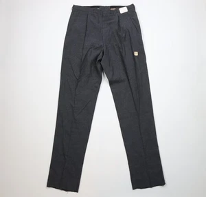 Deadstock Vintage 50s Hollywood Regency Mens 34 Wool Knit Chino Pants Trousers - Picture 1 of 16