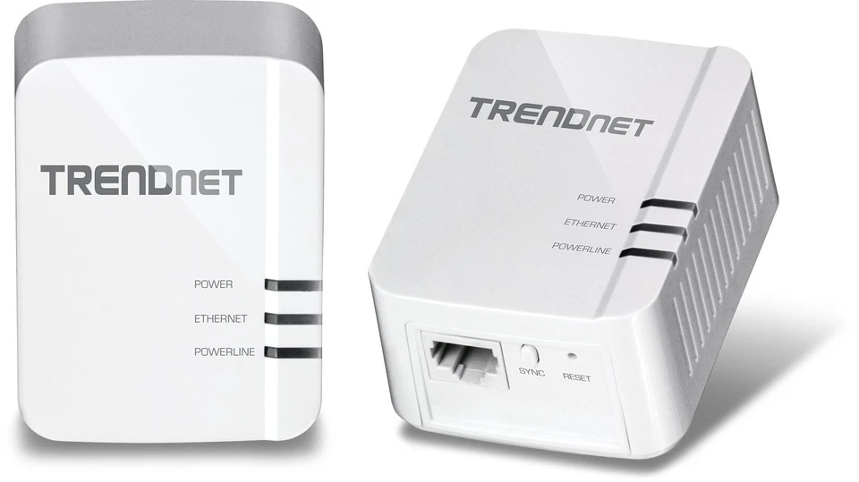 TRENDnet Powerline 1300 AV2 Adapter Kit High Speed Internet Network 2 Adapters - Image 1 of 4