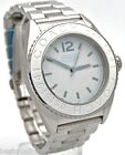 NEW COACH ANDEE S/STEEL BAND WHITE,LIGHT BLUE DIAL BOYFRIEND WATCH 14501379