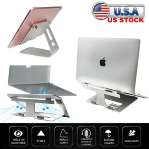 Laptop Stand Aluminum Alloy Rotating Bracket for ipad MacBook Pro Tablet - Picture 1 of 13