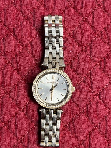 MICHAEL KORS Donna Acciaio Inox 38mm TONO ORO WR 5 ATM DIAMANTI ACCENTO