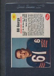 1962 Post Cereal #114 Bill George Bears VG/EX *253 - Picture 1 of 1
