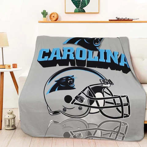 CAROLINA PANTHERS Northwest NFL Football Fleece Throw Blanket - 50" x 60" NIP Cover