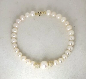 Bracciale Donna MIKIKO MB1007O1FCBI055 In Perle E Sfere In Oro Giallo - Foto 1 di 4