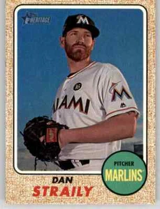 2017 Heritage Dan Straily MLB Base Card PWE Marlins #547 - Picture 1 of 2