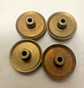 Gilbert Erector Set Part Z  Flanged Wheel: 3/8" Hub: Set of 4   Lot B - Picture 1 of 1
