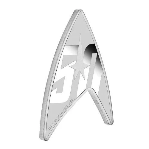 Australia 2016 Star Trek The Original Series 50th Ann. Moneda Delta Plata 1oz Foto 1 de 3