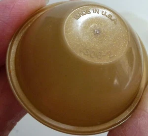 Tupperware. Key Ring. Gold. Miniature Wonderlier Bowl .Made in the USA. - Picture 1 of 6