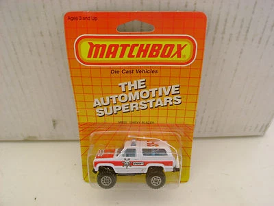 1987 MATCHBOX SUPERFAST MB50 CHEVY BLAZER SHERIFF SP-7 POLICE CAR NEW MOC - Image 1 of 4