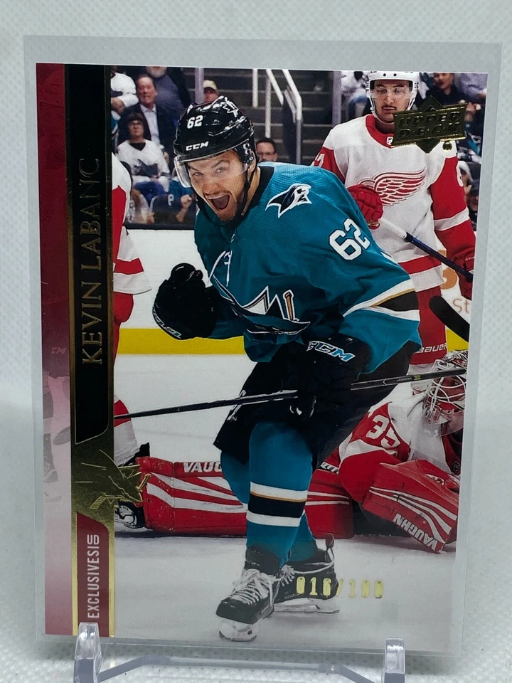 2020-21 Kevin Labanc UPPER DECK SERIES 2 UD EXCLUSIVES #ED 016/100!! SHARKS! - Image 1 of 3