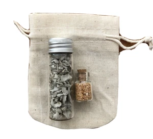 Mini Travel California White Sage Palo Santo Smudge On The Go Kit w/Cloth Bag - Picture 1 of 4