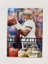 2015 Panini Prestige Extra Points Blue Foil Rookie RC #244 Jameis Winston Bucs