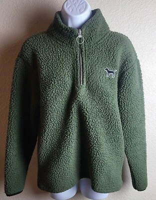 Suéter rosa para mujer Victorias Secret talla Pullover polar XS verde Sherpa cremallera 1/4 Foto 1 de 4