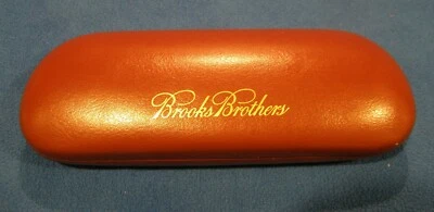 Brooks Brothers Anteojos o Gafas de sol Estuche con cubierta Naranja-Marrón Foto 1 de 3