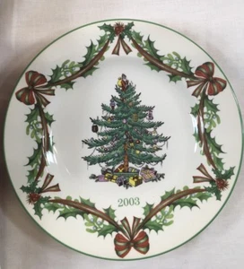Spode Christmas Tree 2003 Collector Plate 65 Anniversary 8 Inch Seasonal Decor - Picture 1 of 7