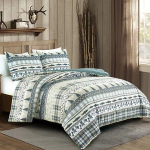 Chezmoi Collection Meadow Wildlife Explorer Printed Microfiber Comforter Set - Picture 1 of 6