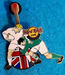 LONDON RUGBY UNION SERIES ENGLAND V IRELAND UNION JACK GUITAR Hard Rock Cafe PIN - Picture 1 of 1