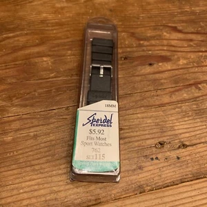 18mm Speidel Express High Quality 100% Silicone Mens Sports Watch Band Reg 762 - Picture 1 of 3