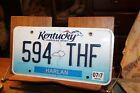 2007 License Plate Kentucky Harlan County 594 THF