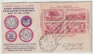 US Scott #778 FDC Kapner maggio-9-1936 New York NY TIPEX - Foto 1 di 2