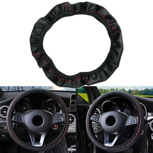 Car Steering Wheel Cover PU Leather For 15"/37-38CM Good Grip Car Accessories - Picture 1 of 6