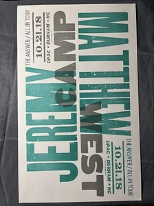 2018.10.21 Hatch Show Print ~ Jeremy Camp and Matthew West Tour ~ Durham @DPAC - Picture 1 of 1