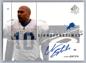 Lote de charile Upper Deck SP Authentics Signofthetimes 2001 - casi nuevo-como nuevo - Imagen 1 de 2