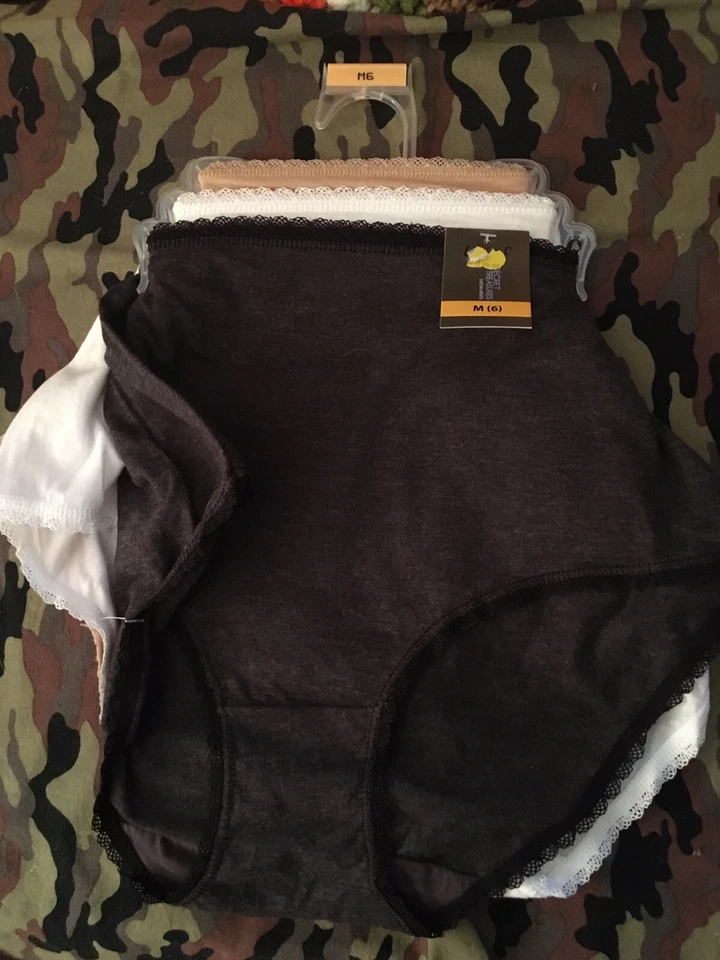 Lote 3 Nuevos con Etiquetas Secret Treasures Par Íntimo Mujer Calzoncillos Ropa Interior M-6 Básico Foto 1 de 1