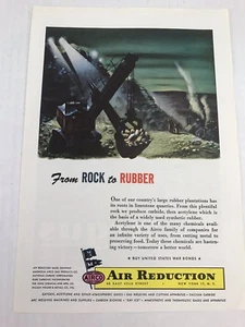 1944 Vintage Print Ad Airco Air Reduction From Rock To Rubber - Picture 1 of 3