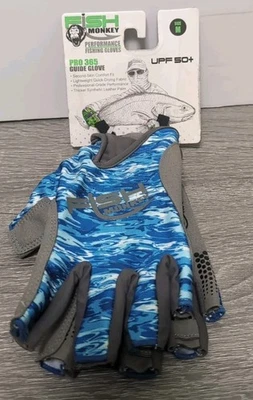 Guante guía Fish Monkey Pro 365 - camuflaje de agua azul - mediano Foto 1 de 4
