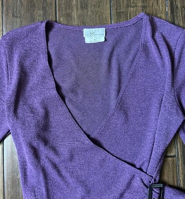 Vintage 90’s IZ Byer California Womens Size XL Halter Top Blouse PURPLE - Image 1 of 4