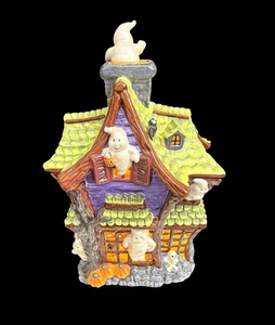 Christopher Radko Halloween Ghost Manor House Cookie Jar 16" Vintage Rare Scary - Picture 1 of 12