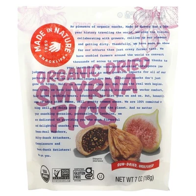 Organic Dried Smyrna Figs, 7 oz (198 g) - Image 1 of 2