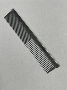 Metal Comb 6" Silver Professional Hair Detangler Vintage - Picture 1 of 2