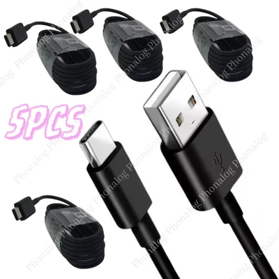 5x TypeC Charger Cable USB C Fast Charging Cord For Samsung Android iPhone 15 16 - Image 1 of 4