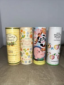 Vintage Avon LOT TALC Honig Blume Pfirsich Kinderpuder  - Bild 1 von 10