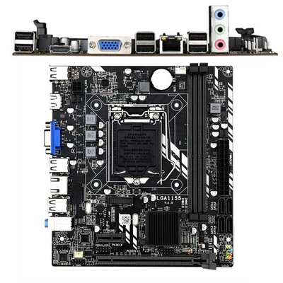 For Intel Core i7/i5/i3/Pentium/Celeron LGA 1155 DDR3 M-ATX Motherboard H61M New - Image 1 of 4